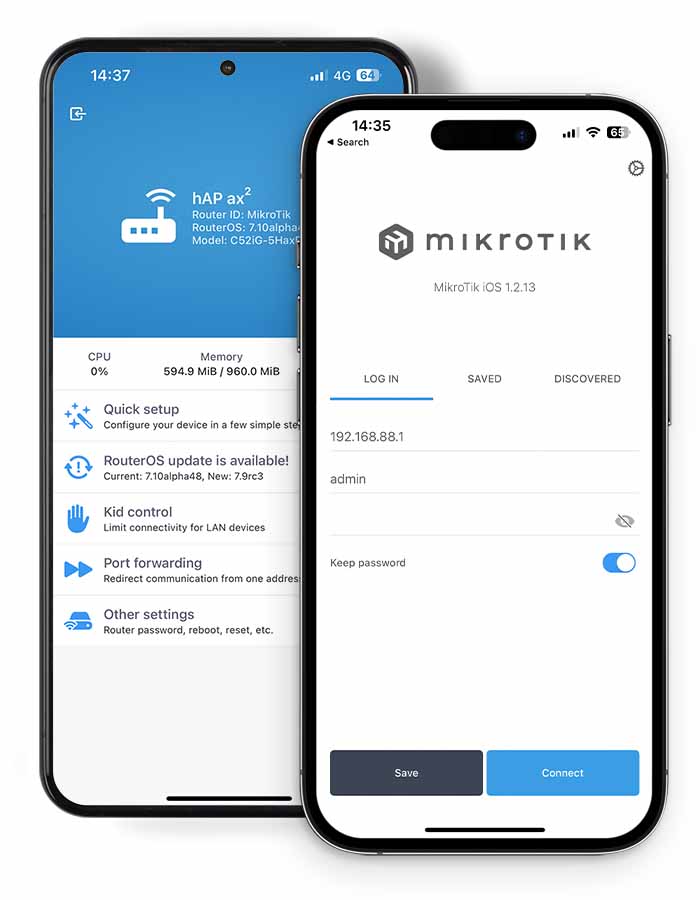 Мобильное приложение MikroTik