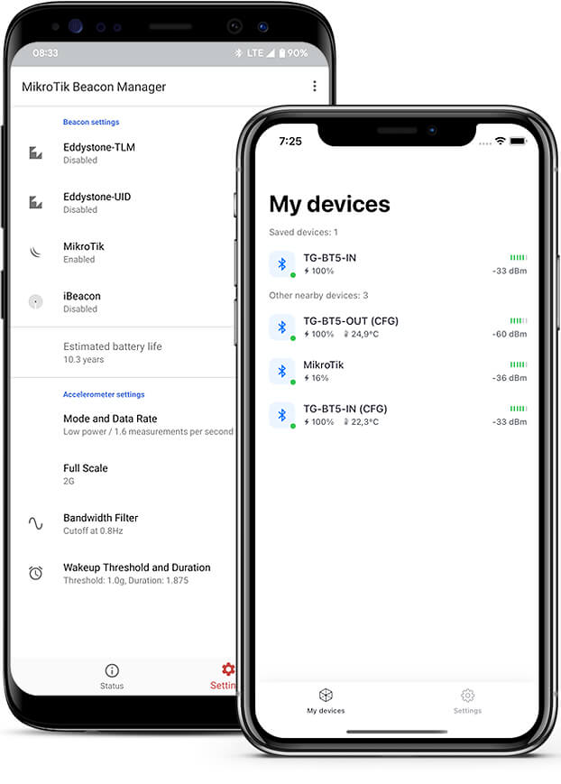 Мобильное приложение MikroTik Beacon Manager